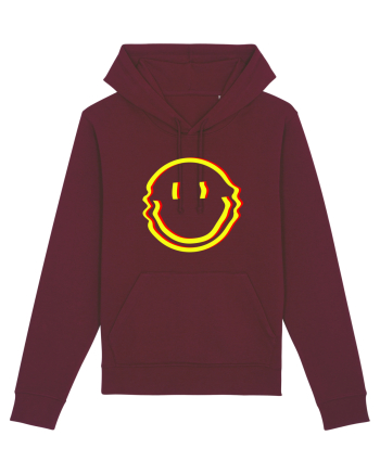 Trippy Smiley Burgundy