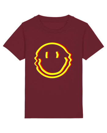 Trippy Smiley Burgundy