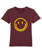 Trippy Smiley Tricou mânecă scurtă guler V Bărbat Presenter