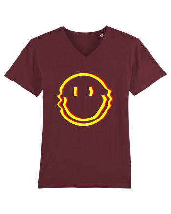 Trippy Smiley Burgundy