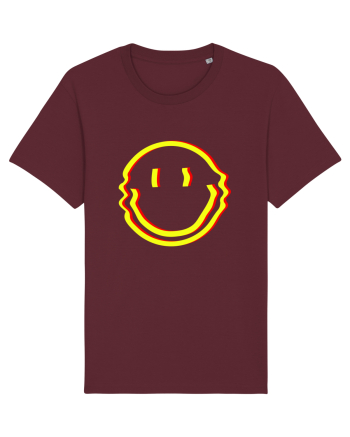 Trippy Smiley Burgundy
