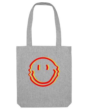Trippy Smiley Heather Grey