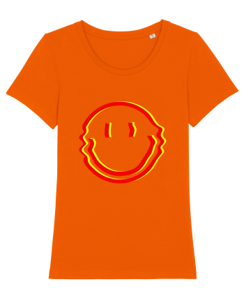 Trippy Smiley Bright Orange