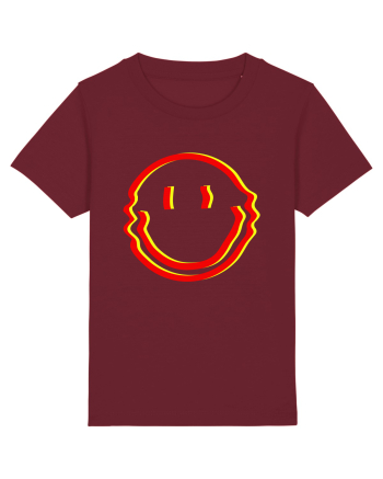 Trippy Smiley Burgundy