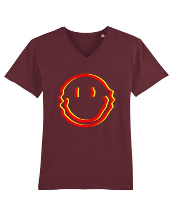 Trippy Smiley Burgundy