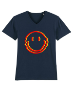 Trippy Smiley Tricou mânecă scurtă guler V Bărbat Presenter