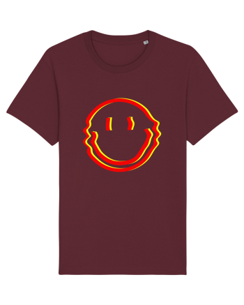Trippy Smiley Burgundy