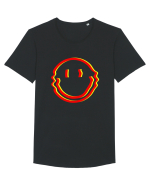 Trippy Smiley Tricou mânecă scurtă guler larg Bărbat Skater