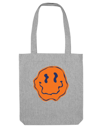 Trippy Smiley Heather Grey