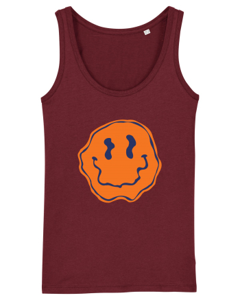 Trippy Smiley Burgundy