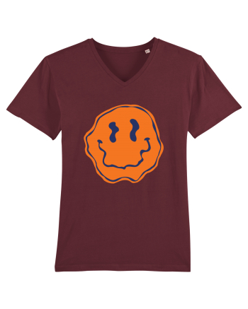 Trippy Smiley Burgundy