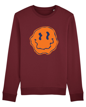 Trippy Smiley Burgundy