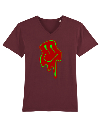 Trippy Smiley Burgundy