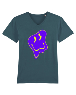 Trippy Smiley Tricou mânecă scurtă guler V Bărbat Presenter