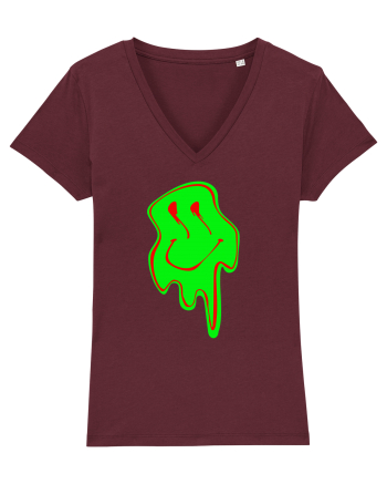 Trippy Smiley Burgundy