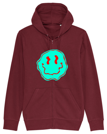 Trippy Smiley Burgundy