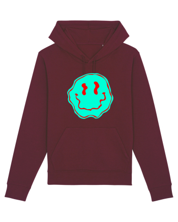 Trippy Smiley Burgundy
