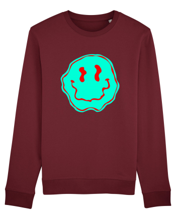 Trippy Smiley Burgundy