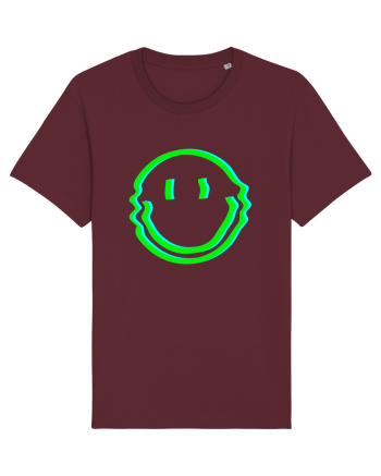 Trippy Smiley Burgundy