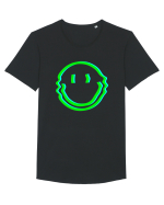 Trippy Smiley Tricou mânecă scurtă guler larg Bărbat Skater