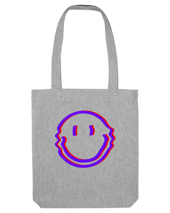 Trippy Smiley Heather Grey