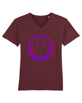 Trippy Smiley Burgundy