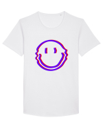Trippy Smiley Tricou mânecă scurtă guler larg Bărbat Skater