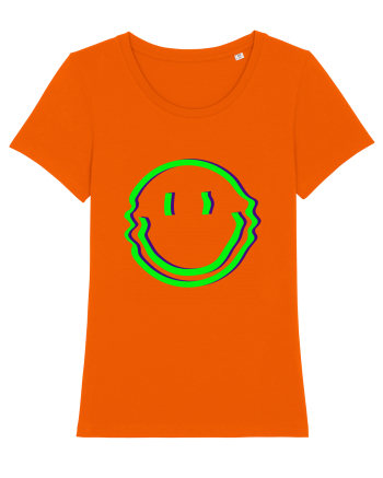 Trippy Smiley Bright Orange