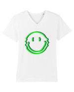 Trippy Smiley Tricou mânecă scurtă guler V Bărbat Presenter