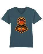 Space Man Tricou mânecă scurtă guler V Bărbat Presenter