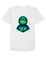 Space Man Tricou mânecă scurtă guler larg Bărbat Skater