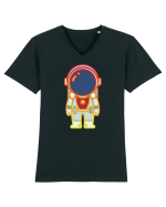 Space Man Tricou mânecă scurtă guler V Bărbat Presenter