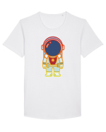 Space Man Tricou mânecă scurtă guler larg Bărbat Skater