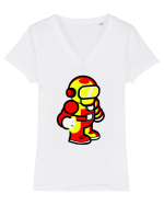 Space Man Tricou mânecă scurtă guler V Damă Evoker