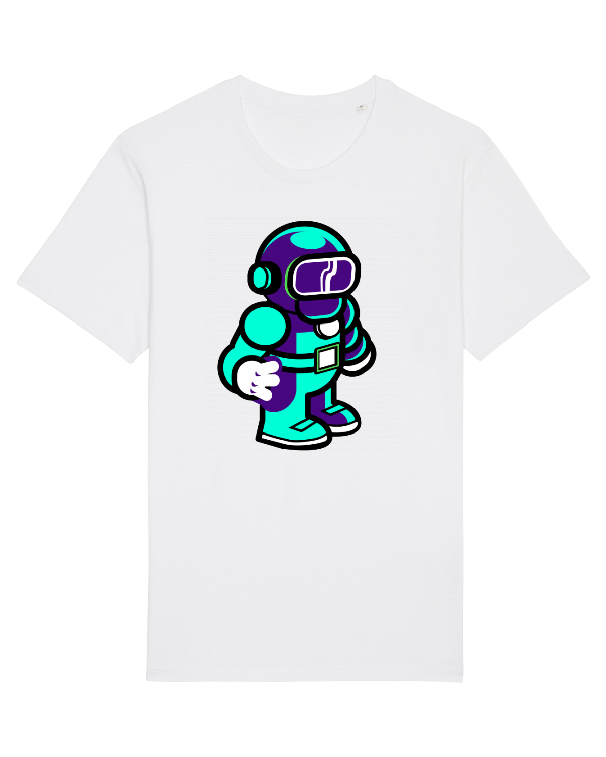 Tricou mânecă scurtă Unisex Rocker White
