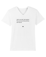 I don't care who I lose anymore... Tricou mânecă scurtă guler V Bărbat Presenter