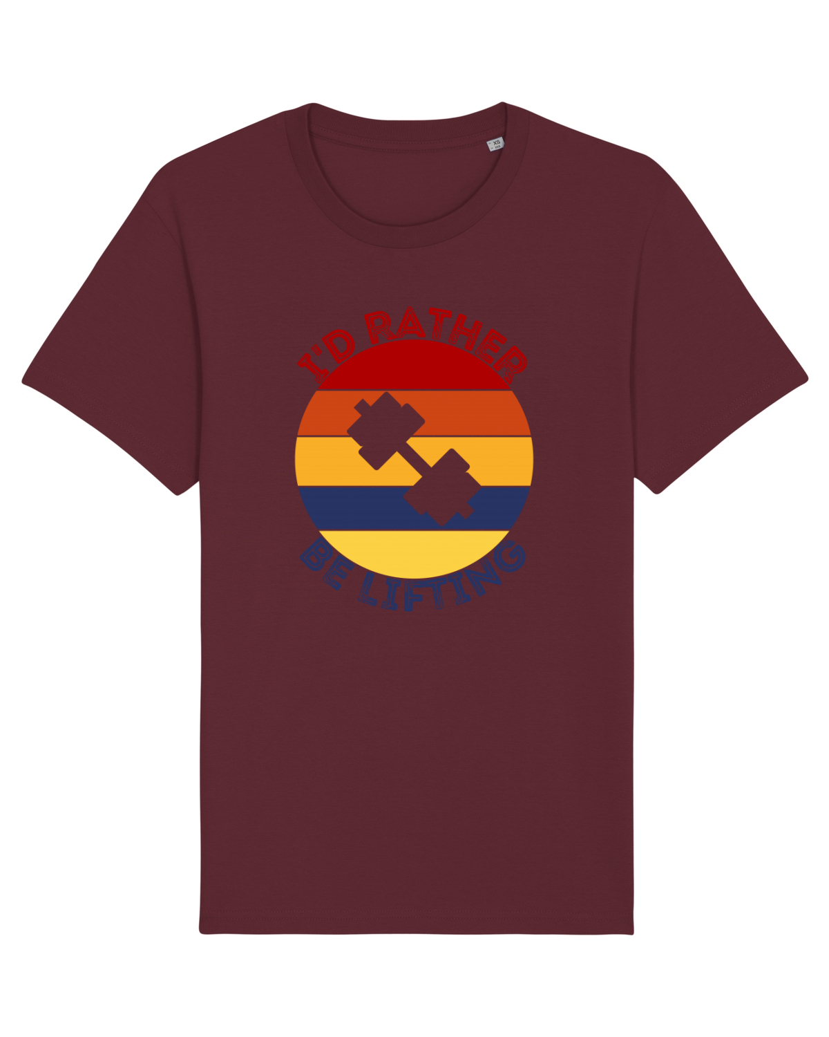 Tricou mânecă scurtă Unisex Rocker Burgundy