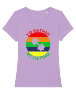 I'd Rather Be Lifting Tricou mânecă scurtă guler larg fitted Damă Expresser