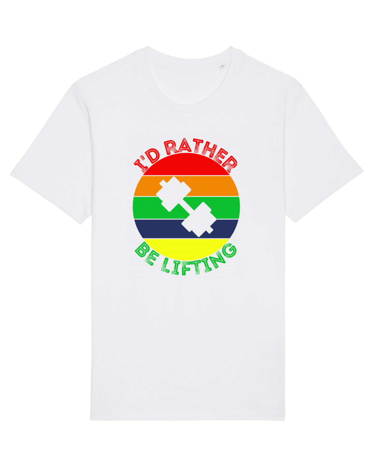 Tricou mânecă scurtă Unisex Rocker White