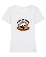 Born To Rock Forced To Work Tricou mânecă scurtă guler larg fitted Damă Expresser