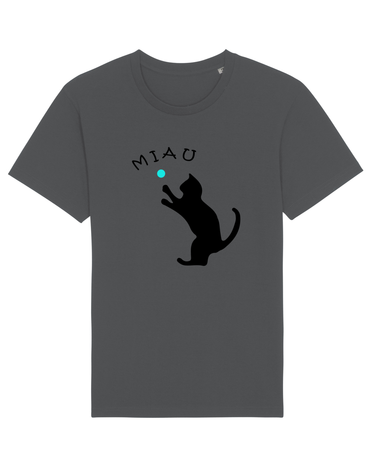 Tricou mânecă scurtă Unisex Rocker Anthracite