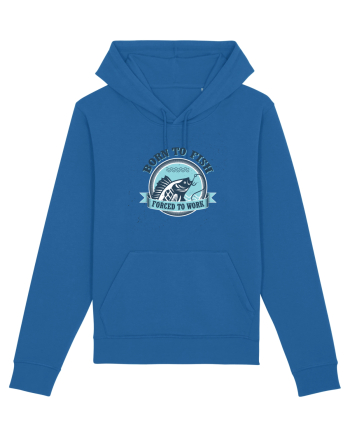 Born To Fish Forced To Work Royal Blue