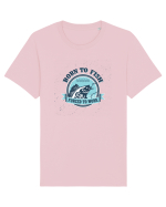 Born To Fish Forced To Work Tricou mânecă scurtă Unisex Rocker
