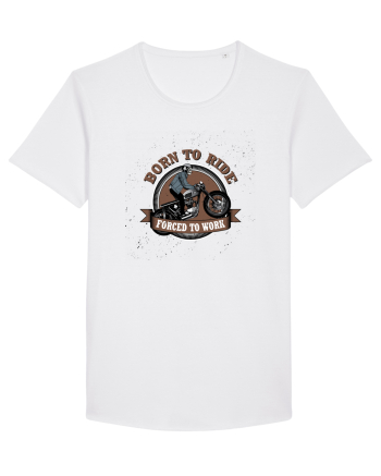Born To Ride Forced To Work White