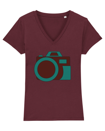 Aparat Foto Retro Vintage Burgundy