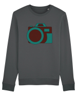 Aparat Foto Retro Vintage Bluză mânecă lungă Unisex Rise