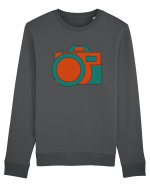 Aparat Foto Retro Vintage Bluză mânecă lungă Unisex Rise