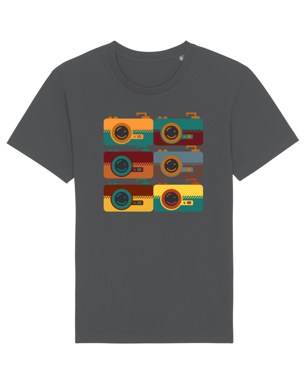 Tricou mânecă scurtă Unisex Rocker Anthracite