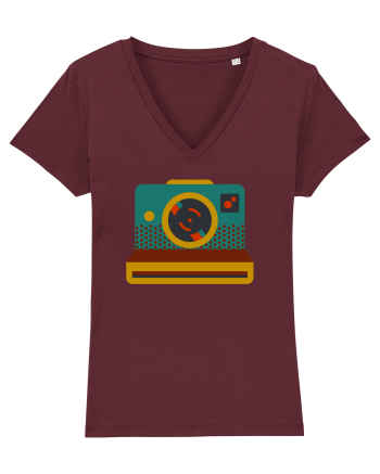 Aparat Foto Retro Vintage Burgundy