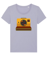 Aparat Foto Retro Vintage Tricou mânecă scurtă guler larg fitted Damă Expresser